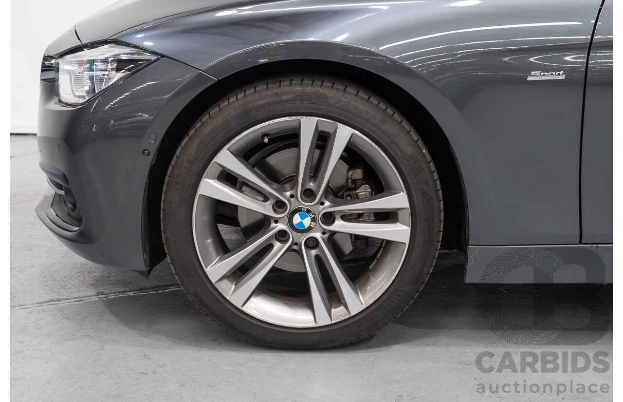 11/2015 BMW 320D Sport Line F30 MY15 UPGRADE 4D Sedan Mineral Grey Metallic Turbo Diesel 2.0L