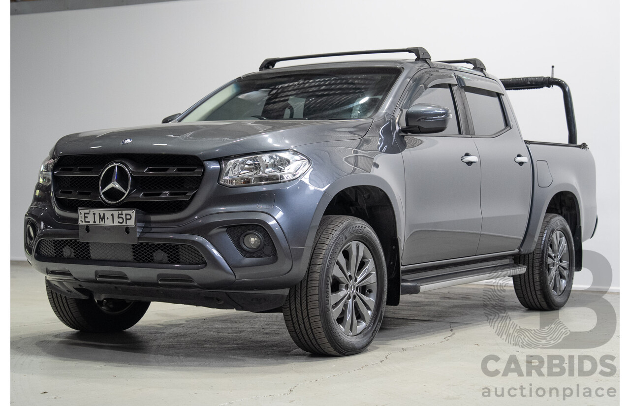 06/2020 Mercedes Benz X250d Pure (4x4) 470 4d Dual Cab P/Up Rock Grey Metallic Twin Turbo Diesel 2.3L
