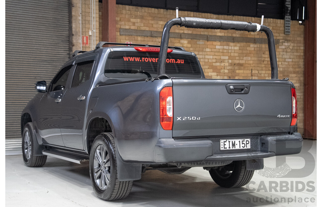 06/2020 Mercedes Benz X250d Pure (4x4) 470 4d Dual Cab P/Up Rock Grey Metallic Twin Turbo Diesel 2.3L