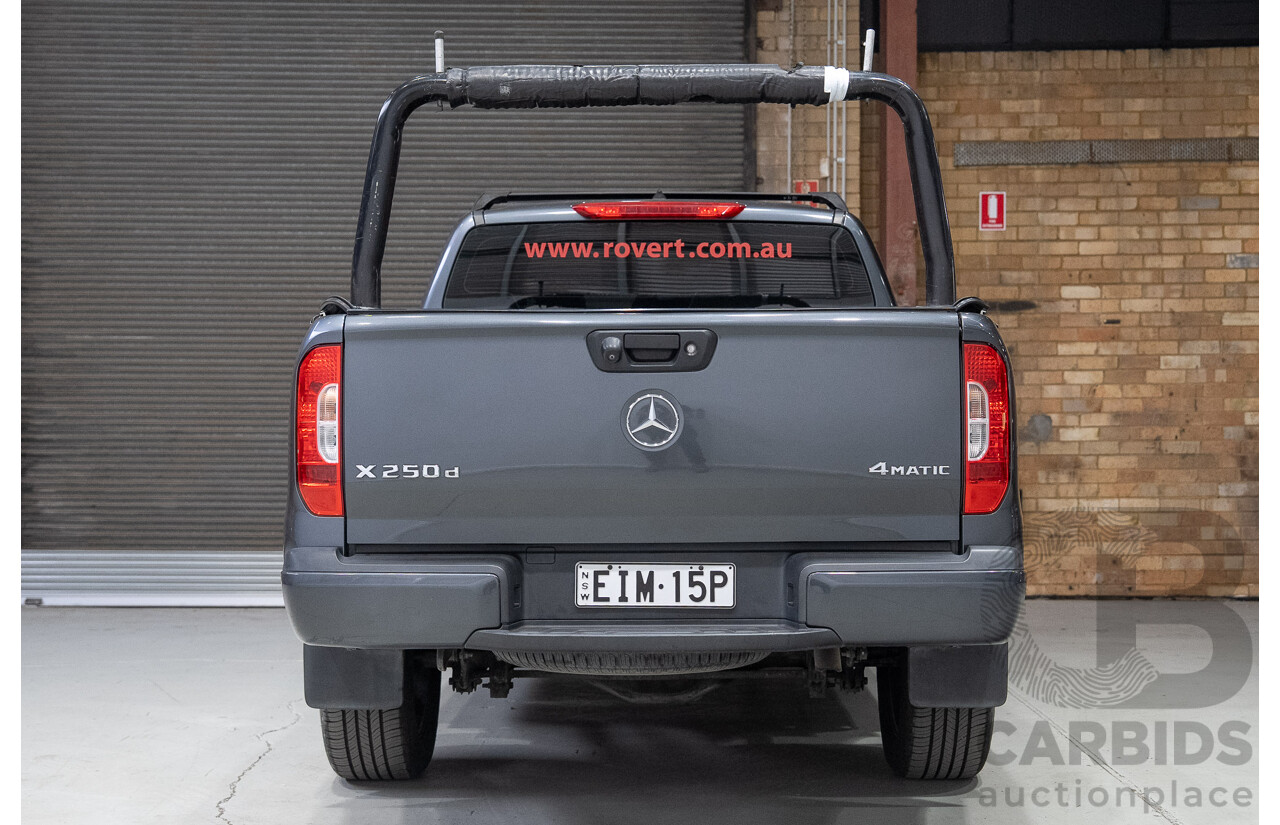 06/2020 Mercedes Benz X250d Pure (4x4) 470 4d Dual Cab P/Up Rock Grey Metallic Twin Turbo Diesel 2.3L