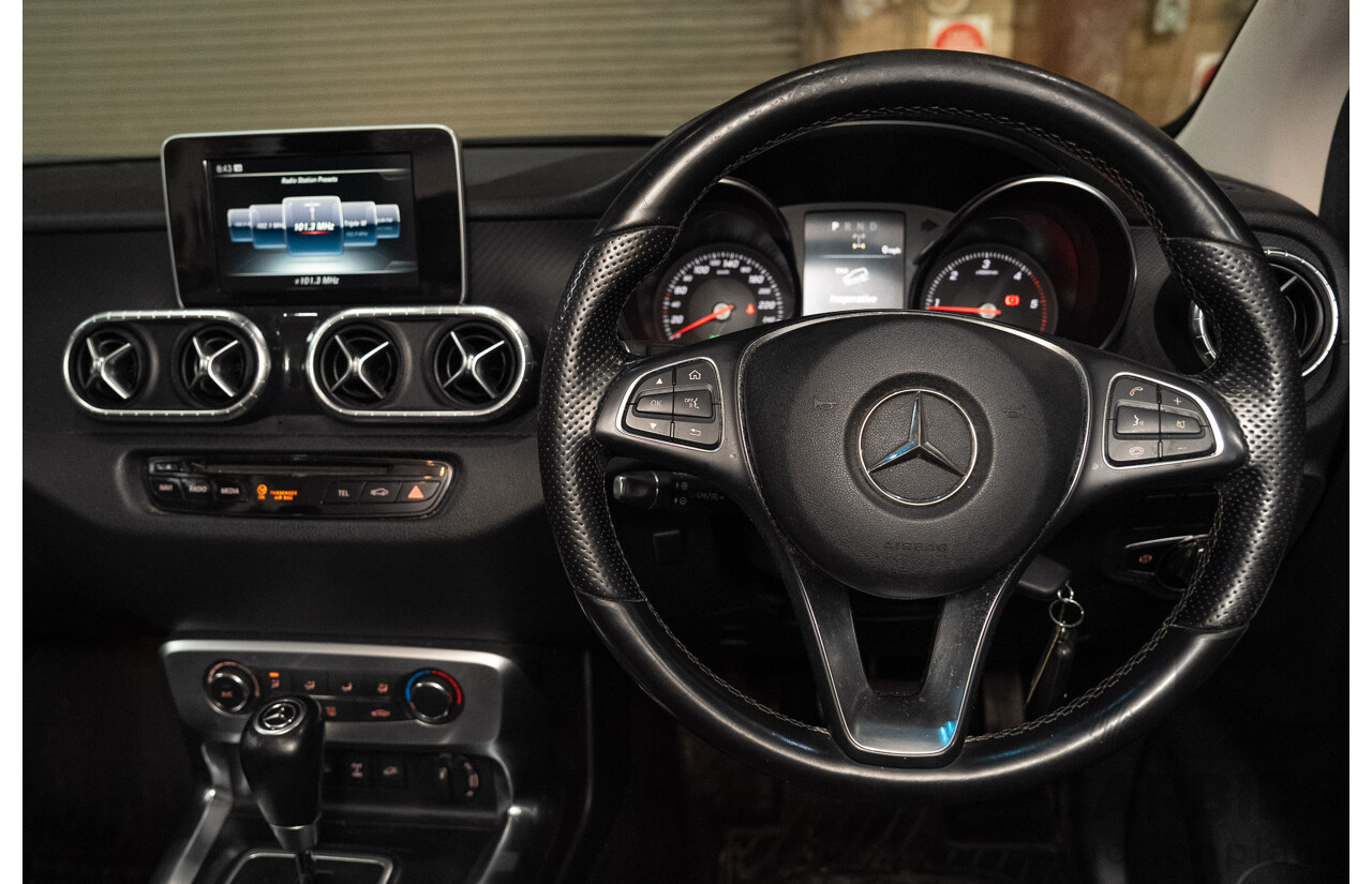 06/2020 Mercedes Benz X250d Pure (4x4) 470 4d Dual Cab P/Up Rock Grey Metallic Twin Turbo Diesel 2.3L