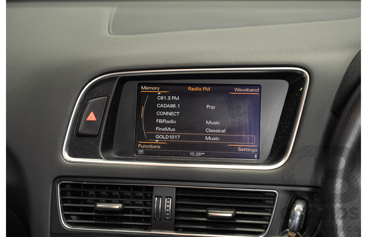 01/2013 Audi Q5 3.0 TDI Quattro (AWD) 8R MY13 4d Wagon Daytona Grey Pearl Turbo Diesel V6 3.0L
