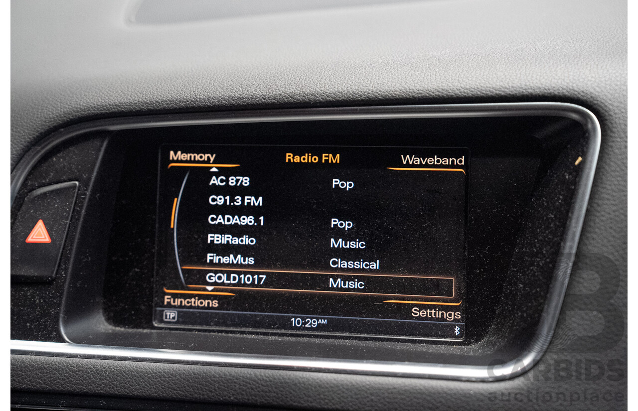 01/2013 Audi Q5 3.0 TDI Quattro (AWD) 8R MY13 4d Wagon Daytona Grey Pearl Turbo Diesel V6 3.0L