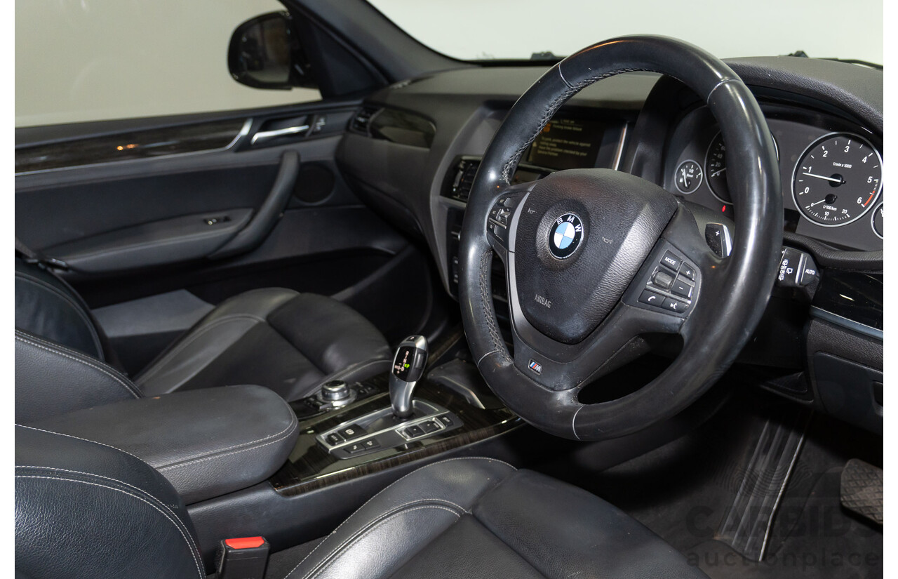 10/2015 BMW X3 xDrive20d M Sport (AWD) F25 MY15 4d Wagon Black Sapphire Metallic Turbo Diesel 2.0L