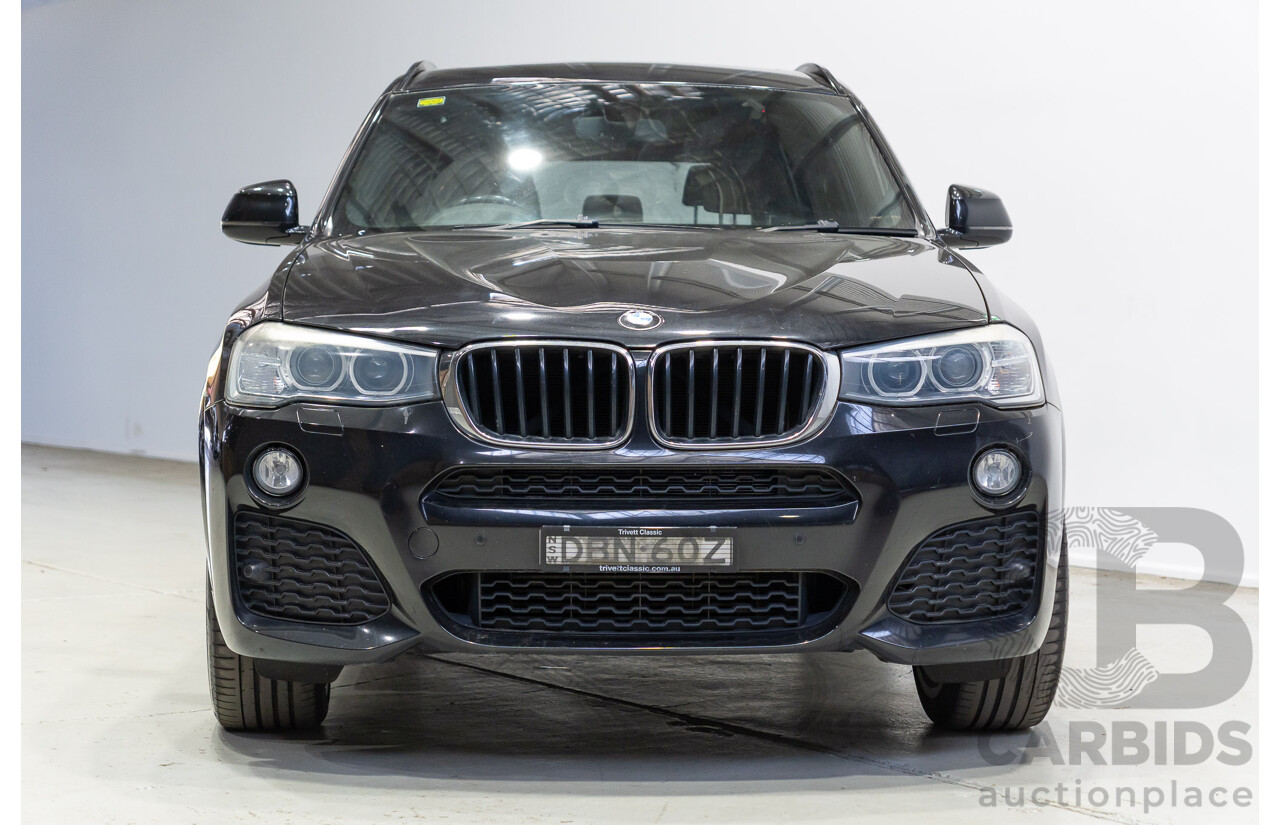 10/2015 BMW X3 xDrive20d M Sport (AWD) F25 MY15 4d Wagon Black Sapphire Metallic Turbo Diesel 2.0L