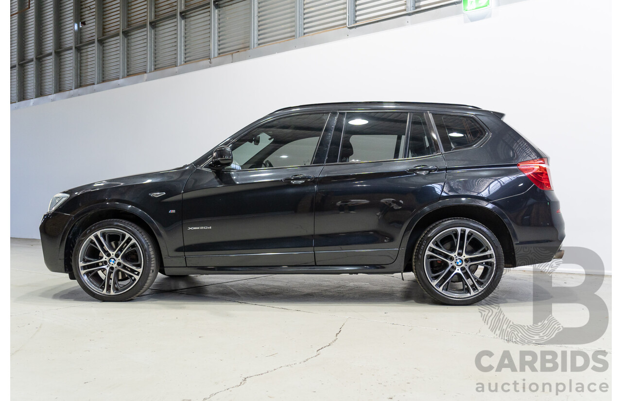 10/2015 BMW X3 xDrive20d M Sport (AWD) F25 MY15 4d Wagon Black Sapphire Metallic Turbo Diesel 2.0L