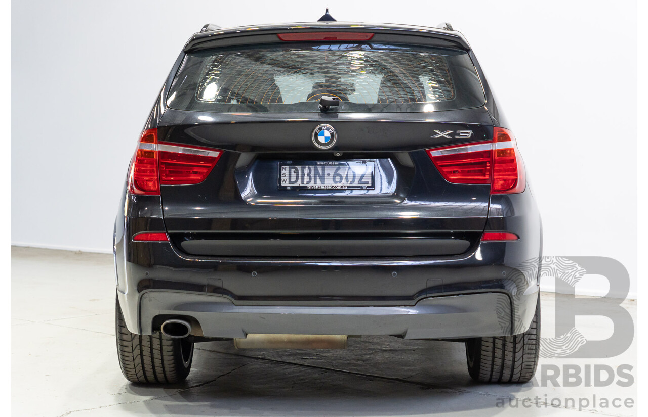 10/2015 BMW X3 xDrive20d M Sport (AWD) F25 MY15 4d Wagon Black Sapphire Metallic Turbo Diesel 2.0L