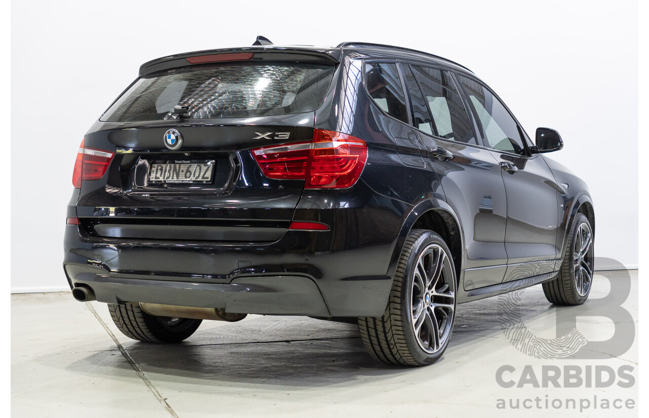 10/2015 BMW X3 xDrive20d M Sport (AWD) F25 MY15 4d Wagon Black Sapphire Metallic Turbo Diesel 2.0L