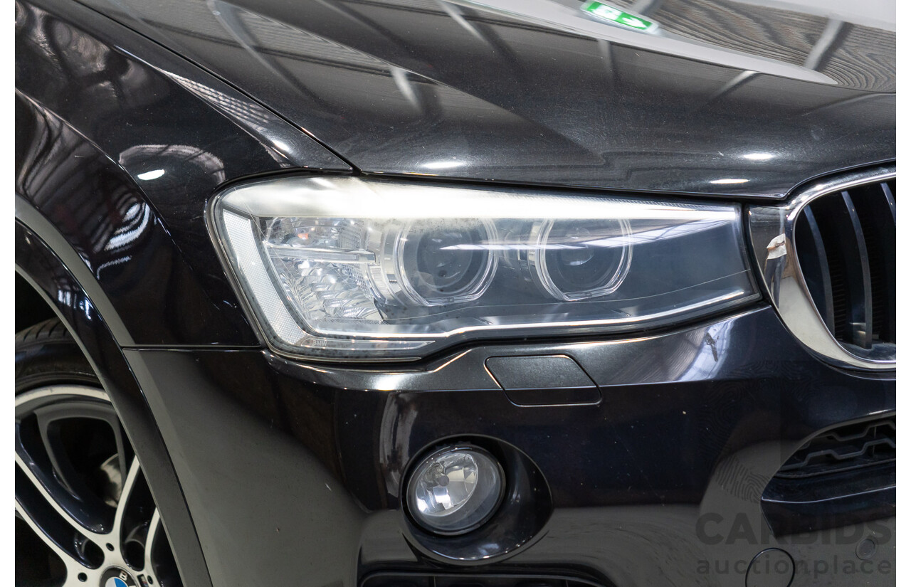 10/2015 BMW X3 xDrive20d M Sport (AWD) F25 MY15 4d Wagon Black Sapphire Metallic Turbo Diesel 2.0L