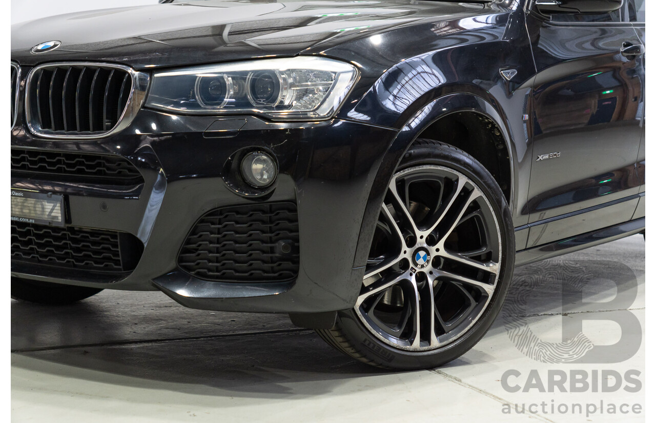 10/2015 BMW X3 xDrive20d M Sport (AWD) F25 MY15 4d Wagon Black Sapphire Metallic Turbo Diesel 2.0L