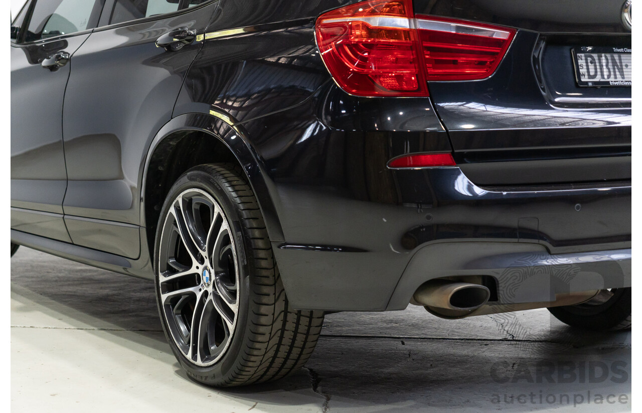 10/2015 BMW X3 xDrive20d M Sport (AWD) F25 MY15 4d Wagon Black Sapphire Metallic Turbo Diesel 2.0L