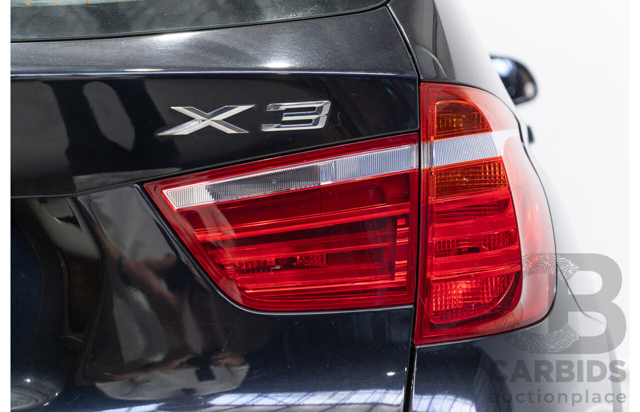 10/2015 BMW X3 xDrive20d M Sport (AWD) F25 MY15 4d Wagon Black Sapphire Metallic Turbo Diesel 2.0L