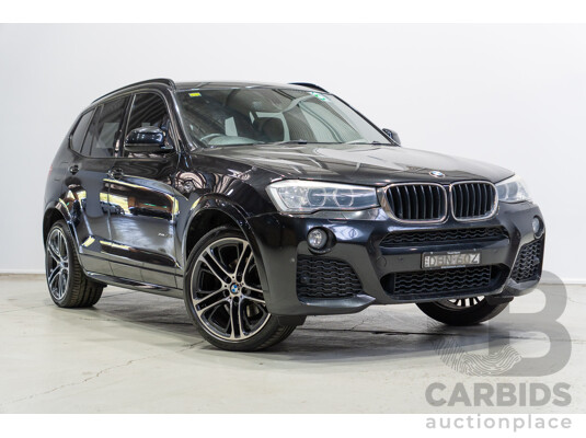 10/2015 BMW X3 xDrive20d M Sport (AWD) F25 MY15 4d Wagon Black Sapphire Metallic Turbo Diesel 2.0L