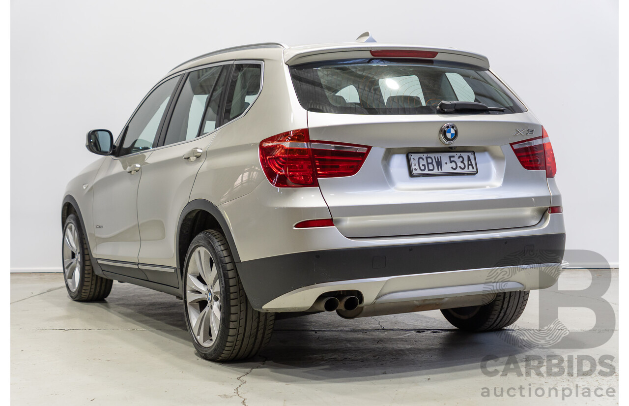 02/2011 BMW X3 xDrive30i Lifestyle (4WD) E83 MY09 4d Wagon Mineral Silver Metallic 3.0L