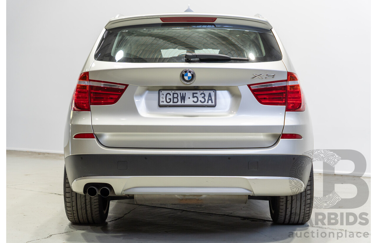 02/2011 BMW X3 xDrive30i Lifestyle (4WD) E83 MY09 4d Wagon Mineral Silver Metallic 3.0L