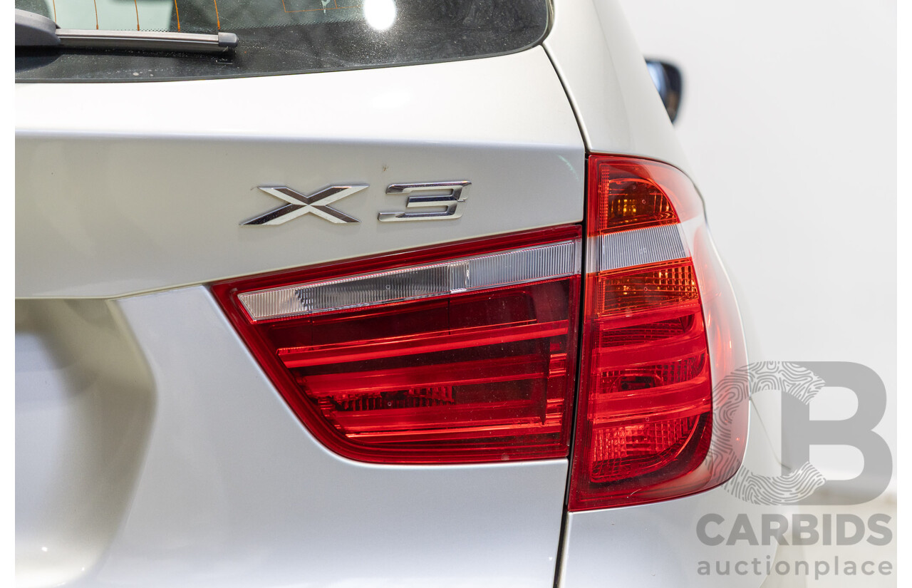 02/2011 BMW X3 xDrive30i Lifestyle (4WD) E83 MY09 4d Wagon Mineral Silver Metallic 3.0L