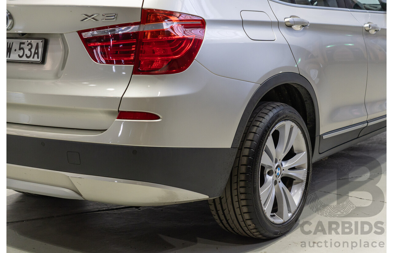 02/2011 BMW X3 xDrive30i Lifestyle (4WD) E83 MY09 4d Wagon Mineral Silver Metallic 3.0L