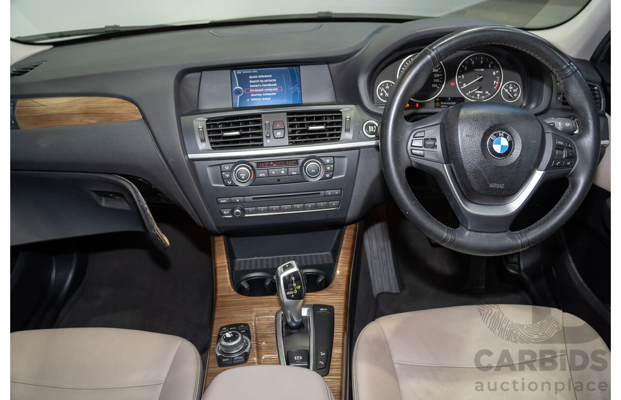 02/2011 BMW X3 xDrive30i Lifestyle (4WD) E83 MY09 4d Wagon Mineral Silver Metallic 3.0L