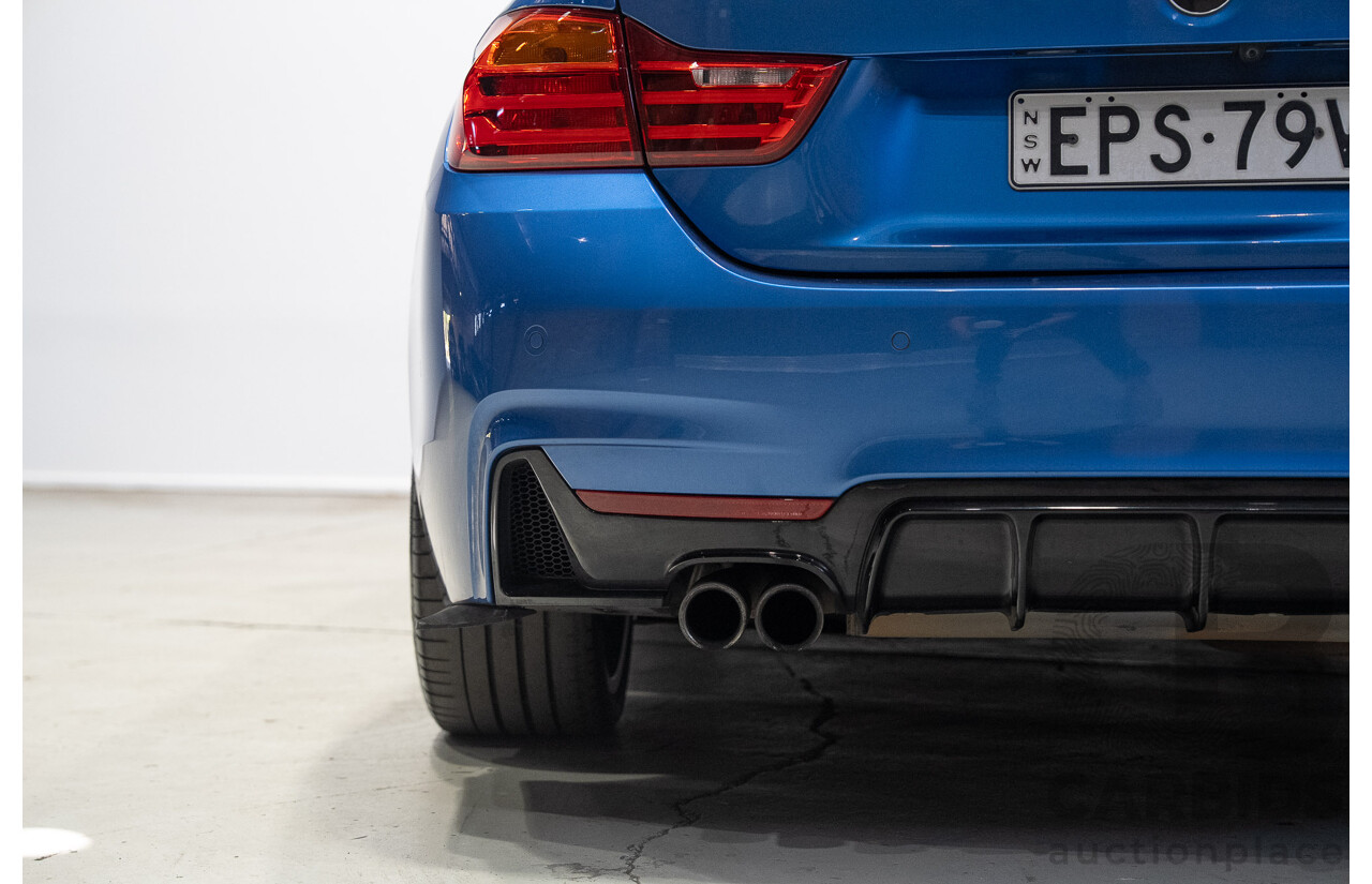 7/2016 BMW 430i M Sport F32 MY16.5 2d Coupe Estoril Blue Turbo 2.0L