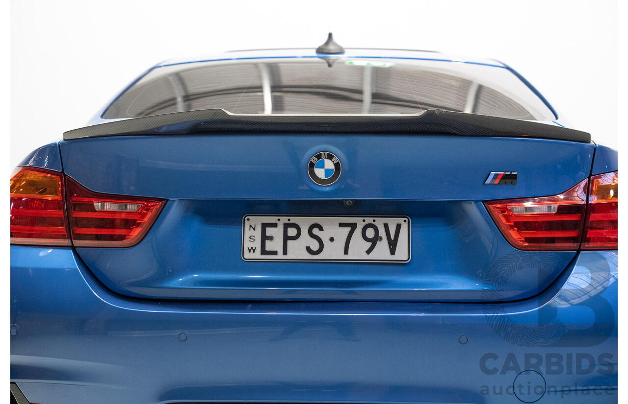 7/2016 BMW 430i M Sport F32 MY16.5 2d Coupe Estoril Blue Turbo 2.0L