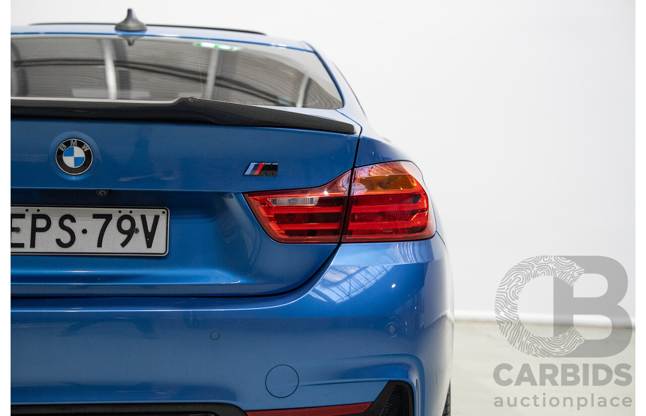 7/2016 BMW 430i M Sport F32 MY16.5 2d Coupe Estoril Blue Turbo 2.0L