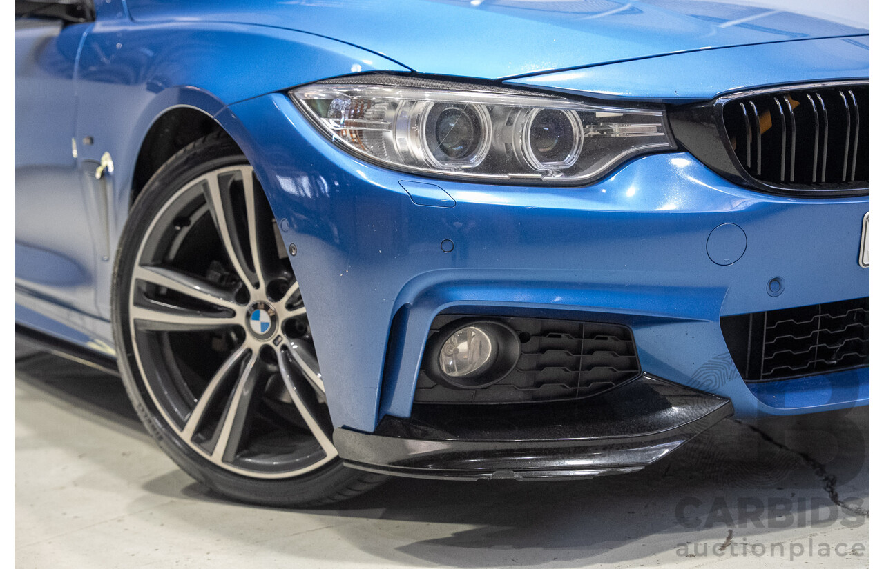 7/2016 BMW 430i M Sport F32 MY16.5 2d Coupe Estoril Blue Turbo 2.0L