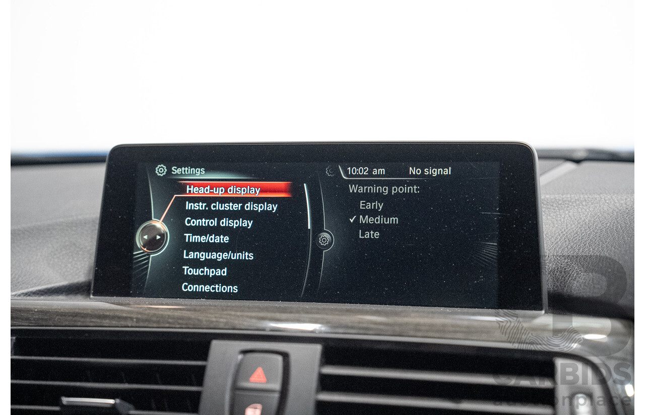 7/2016 BMW 430i M Sport F32 MY16.5 2d Coupe Estoril Blue Turbo 2.0L