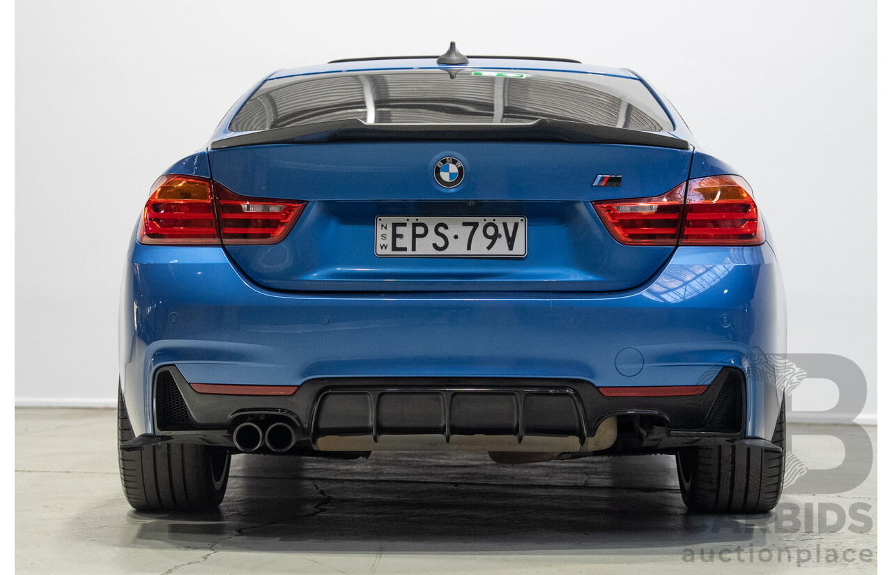 7/2016 BMW 430i M Sport F32 MY16.5 2d Coupe Estoril Blue Turbo 2.0L