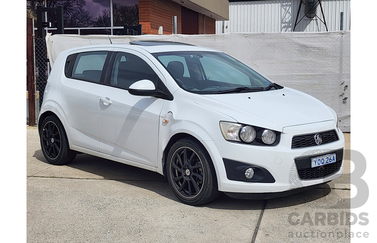 11/2012 Holden Barina  TM 5d Hatchback White 1.6L