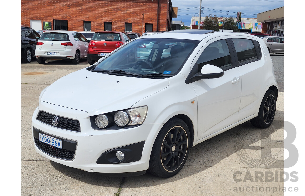 11/2012 Holden Barina  TM 5d Hatchback White 1.6L