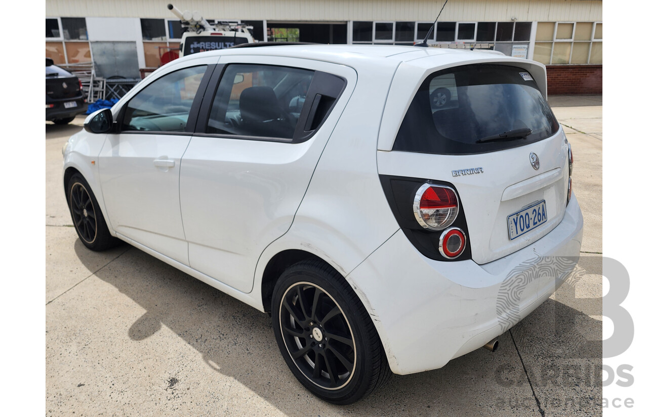 11/2012 Holden Barina  TM 5d Hatchback White 1.6L