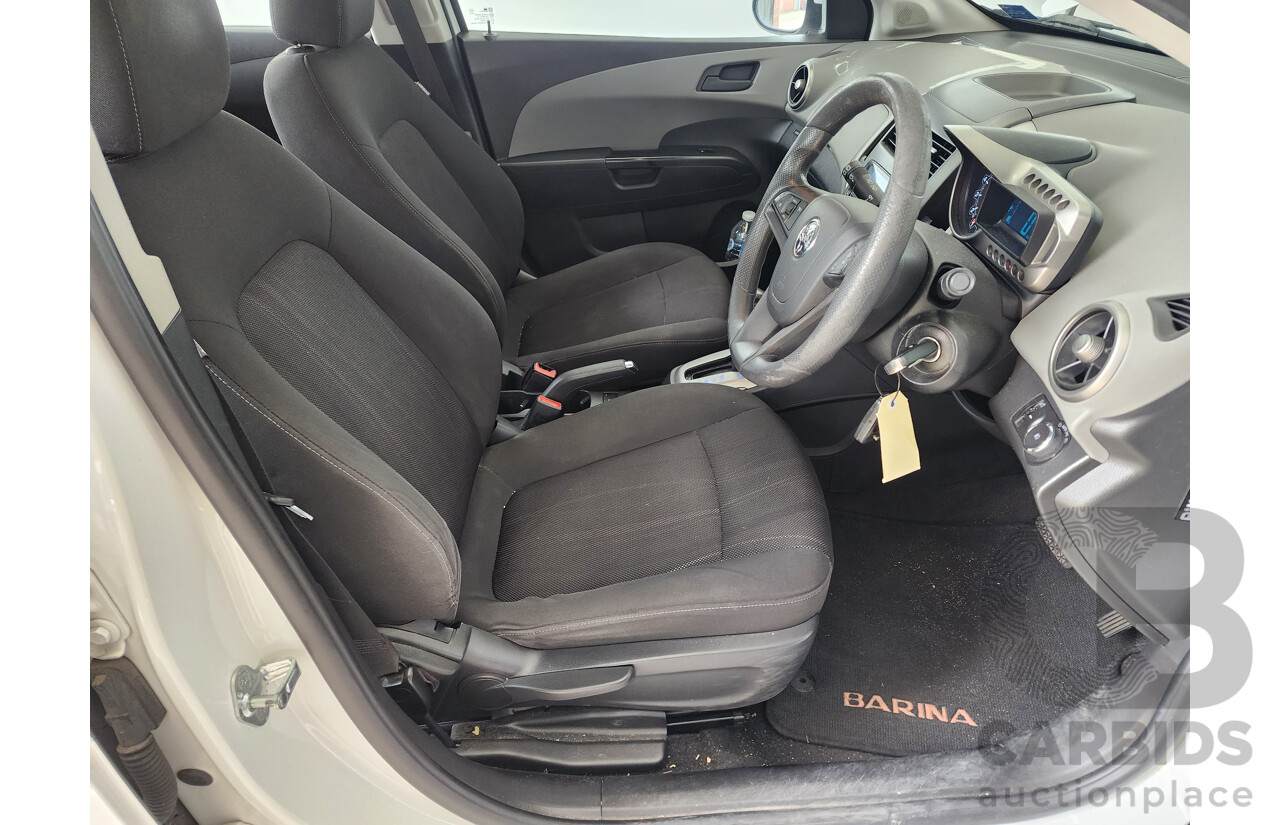 11/2012 Holden Barina  TM 5d Hatchback White 1.6L