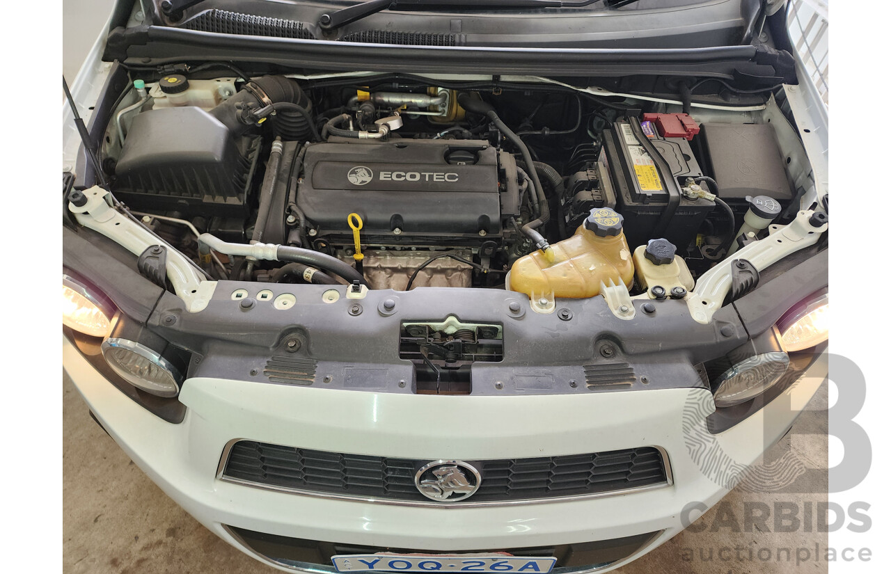 11/2012 Holden Barina  TM 5d Hatchback White 1.6L
