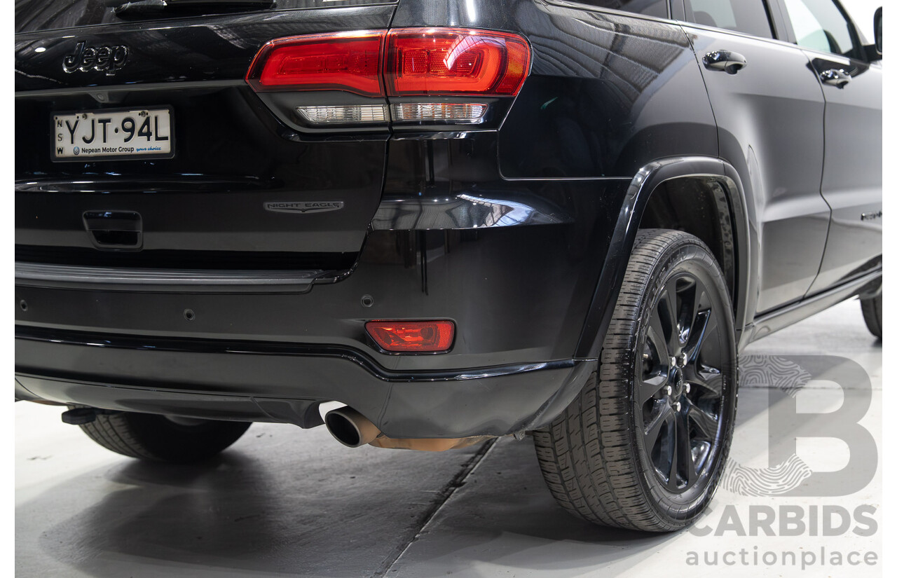 9/2019 Jeep Grand Cherokee Night Eagle (4x4) WK MY19 4d Wagon Black Turbo Diesel V6 3.0L