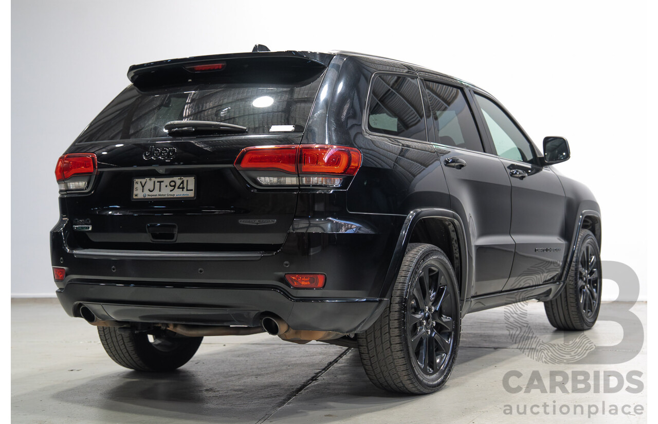 9/2019 Jeep Grand Cherokee Night Eagle (4x4) WK MY19 4d Wagon Black Turbo Diesel V6 3.0L