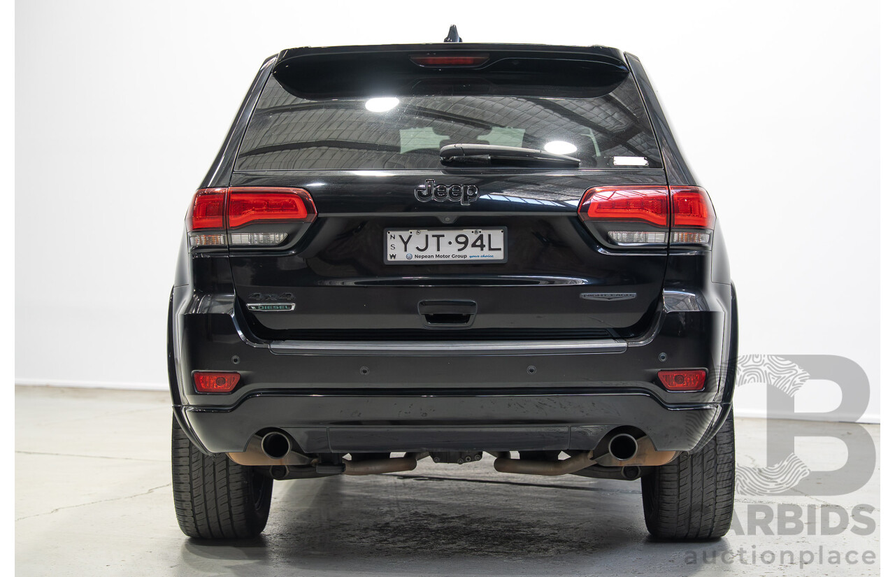 9/2019 Jeep Grand Cherokee Night Eagle (4x4) WK MY19 4d Wagon Black Turbo Diesel V6 3.0L