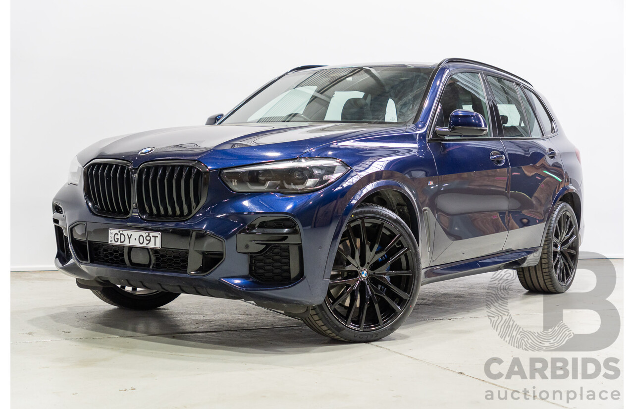 1/2022 BMW X5 xDrive30d M Sport (AWD) G05 4d Wagon Tansanit Blue Metallic Turbo Diesel 3.0L