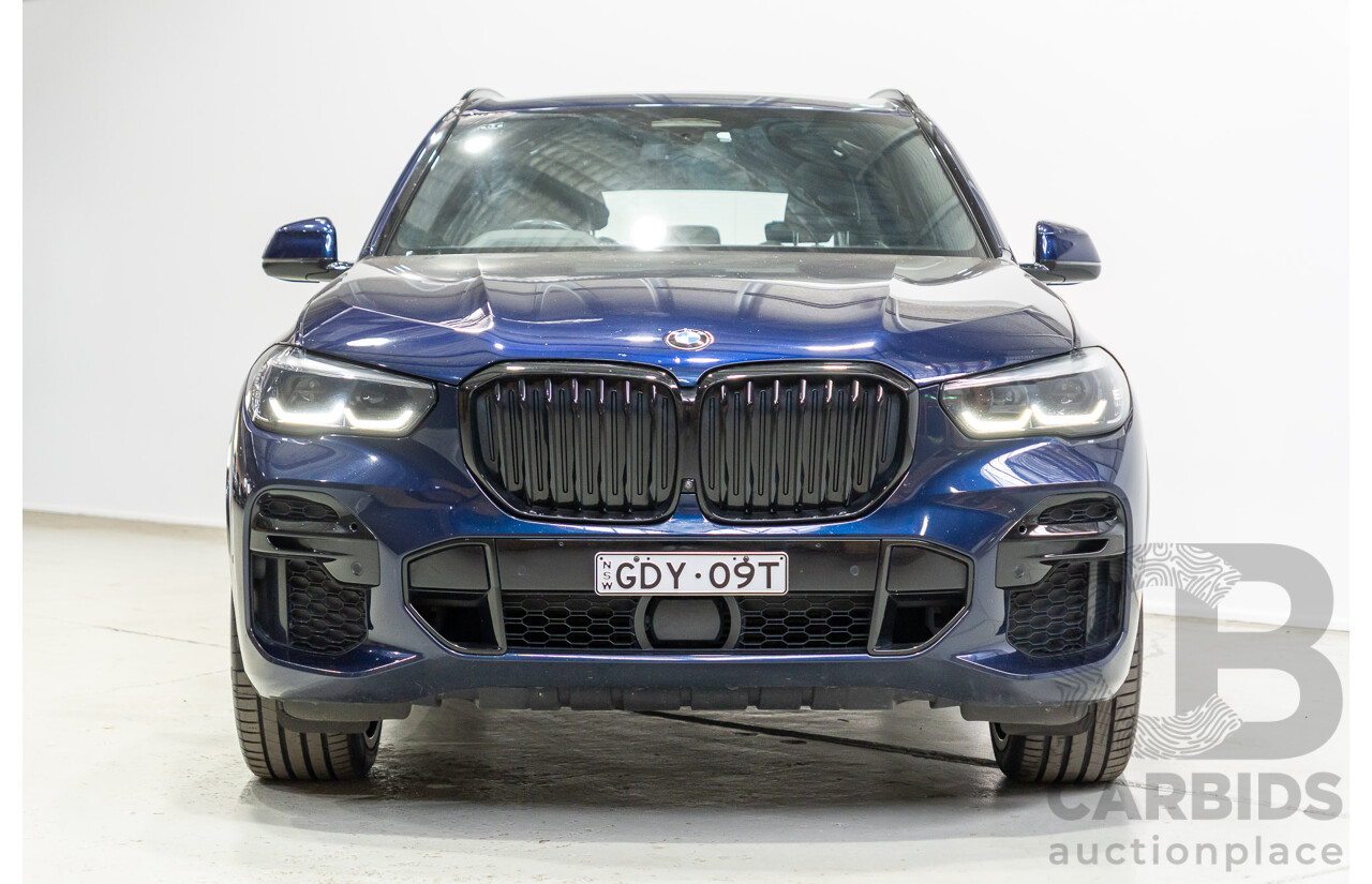 1/2022 BMW X5 xDrive30d M Sport (AWD) G05 4d Wagon Tansanit Blue Metallic Turbo Diesel 3.0L