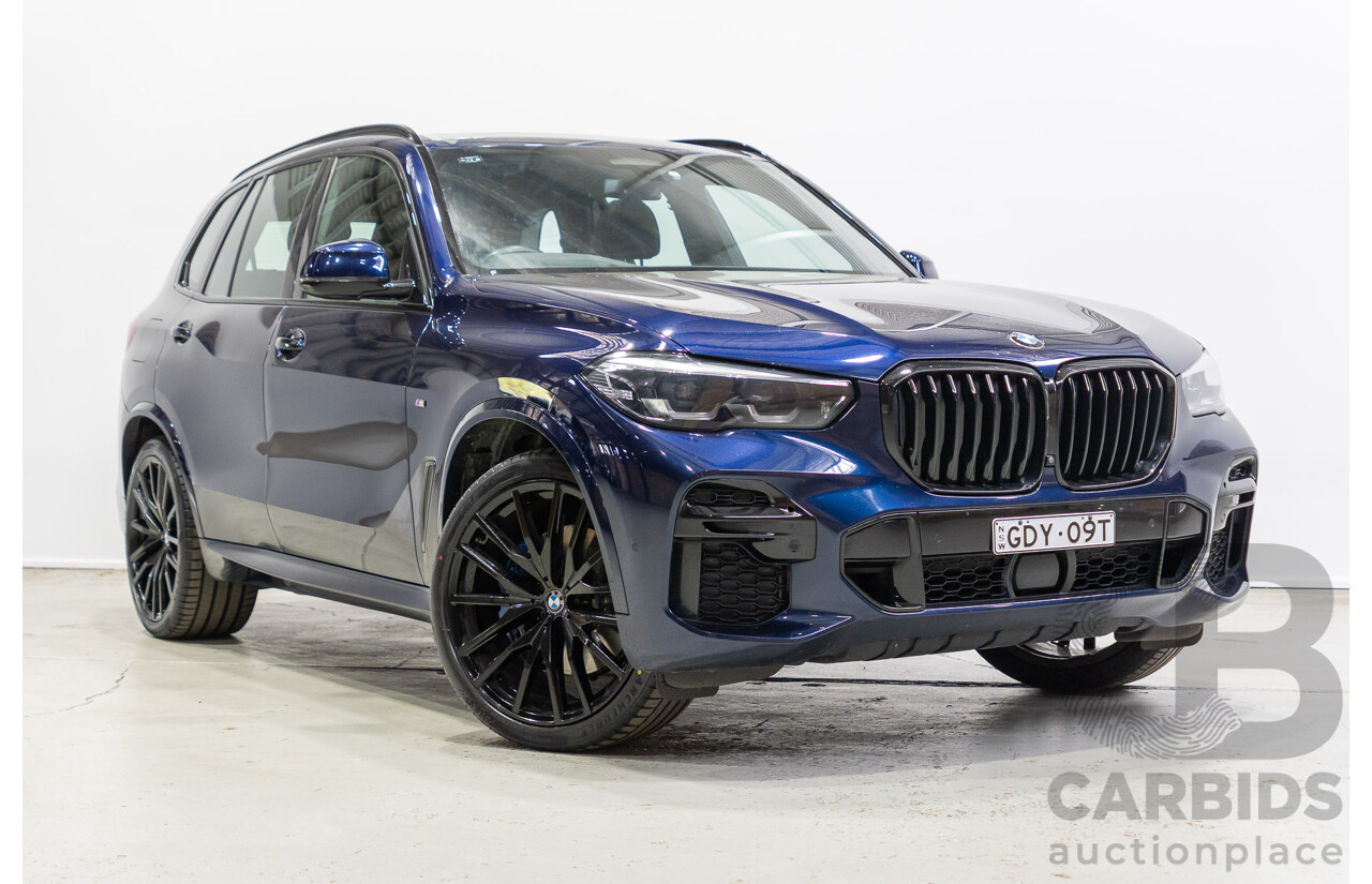 1/2022 BMW X5 xDrive30d M Sport (AWD) G05 4d Wagon Tansanit Blue Metallic Turbo Diesel 3.0L
