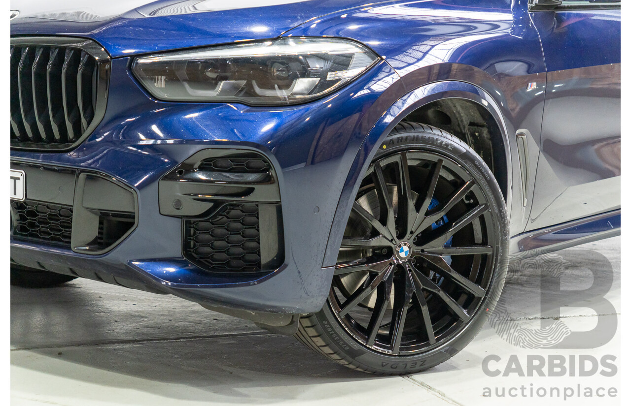 1/2022 BMW X5 xDrive30d M Sport (AWD) G05 4d Wagon Tansanit Blue Metallic Turbo Diesel 3.0L