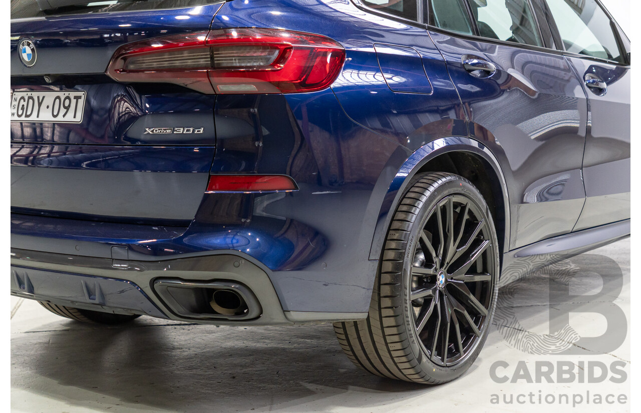 1/2022 BMW X5 xDrive30d M Sport (AWD) G05 4d Wagon Tansanit Blue Metallic Turbo Diesel 3.0L