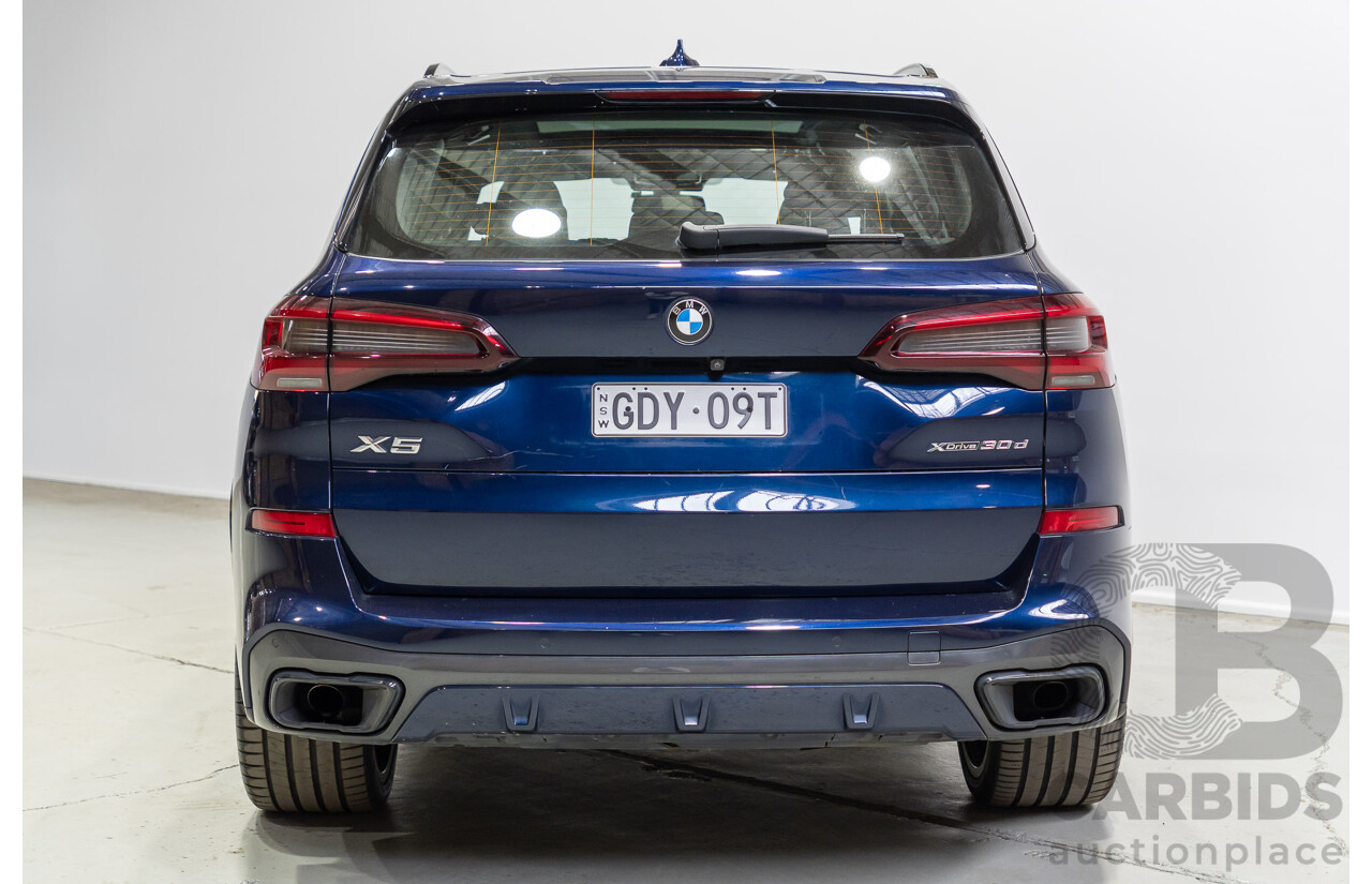 1/2022 BMW X5 xDrive30d M Sport (AWD) G05 4d Wagon Tansanit Blue Metallic Turbo Diesel 3.0L