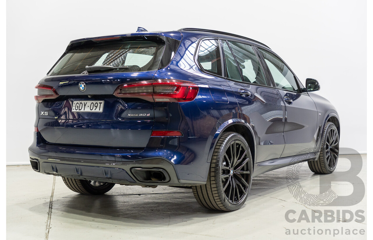 1/2022 BMW X5 xDrive30d M Sport (AWD) G05 4d Wagon Tansanit Blue Metallic Turbo Diesel 3.0L