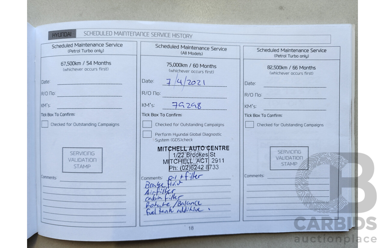 06/2015 Hyundai i30 SR GD3 SERIES 2 5d Hatchback Silver 2.0L