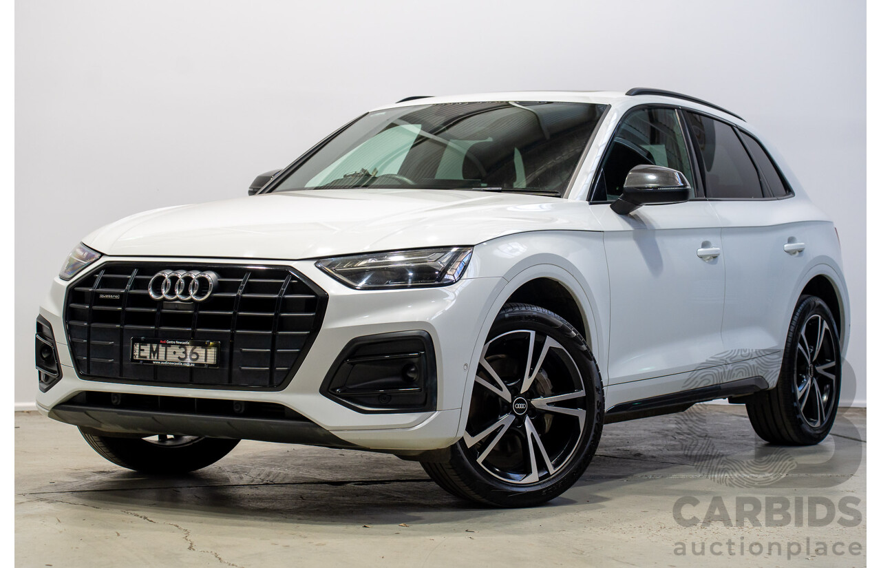 01/2021 Audi Q5 45 TFSI QUATTRO Launch ED MHEV (AWD) FY MY21 4d Wagon White 2.0L