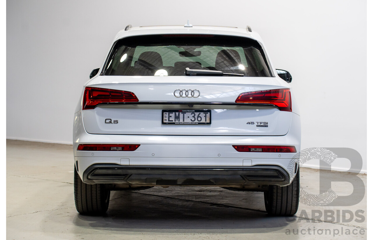01/2021 Audi Q5 45 TFSI QUATTRO Launch ED MHEV (AWD) FY MY21 4d Wagon White 2.0L