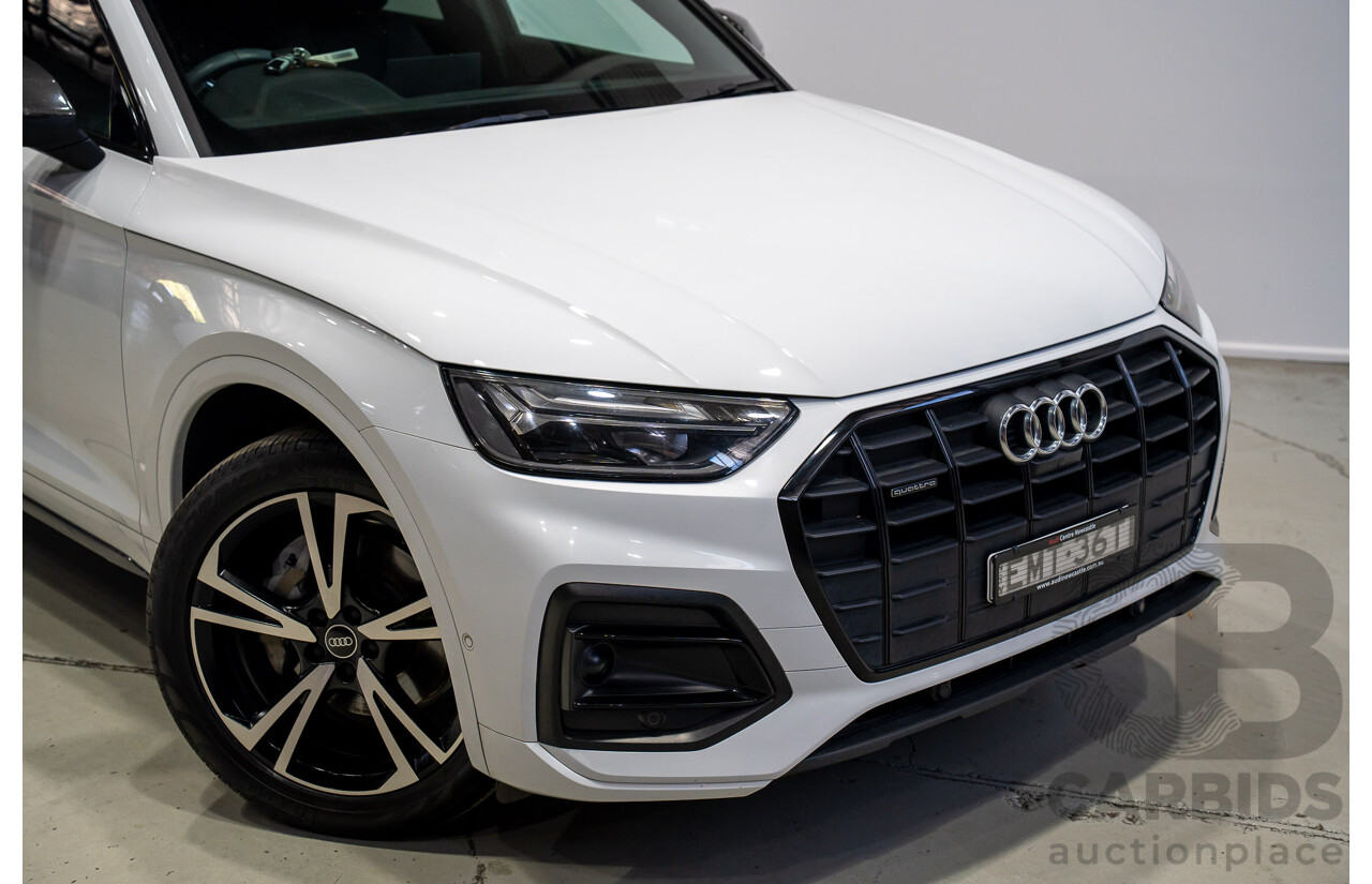 01/2021 Audi Q5 45 TFSI QUATTRO Launch ED MHEV (AWD) FY MY21 4d Wagon White 2.0L