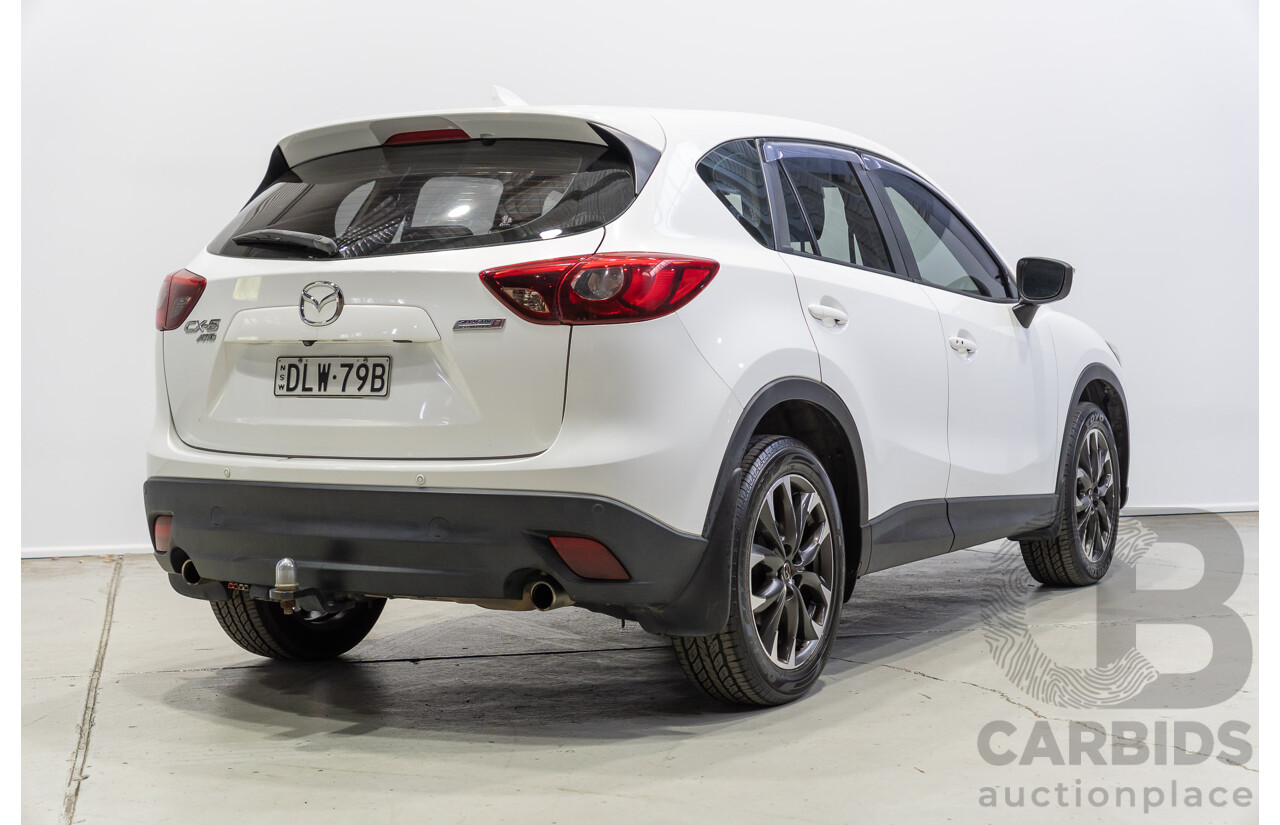 11/2016 Mazda CX-5 GT (4x4) MY17 4d Wagon White Turbo Diesel 2.2L