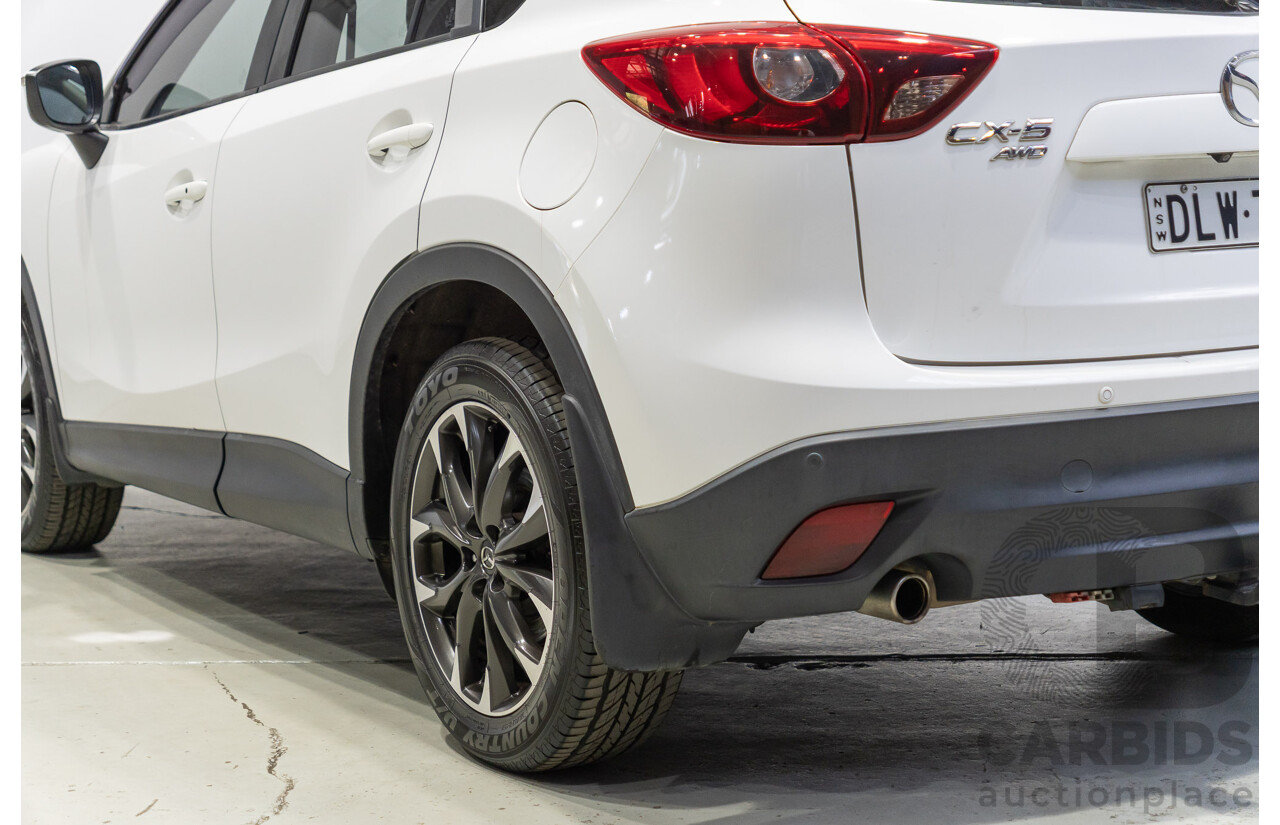 11/2016 Mazda CX-5 GT (4x4) MY17 4d Wagon White Turbo Diesel 2.2L