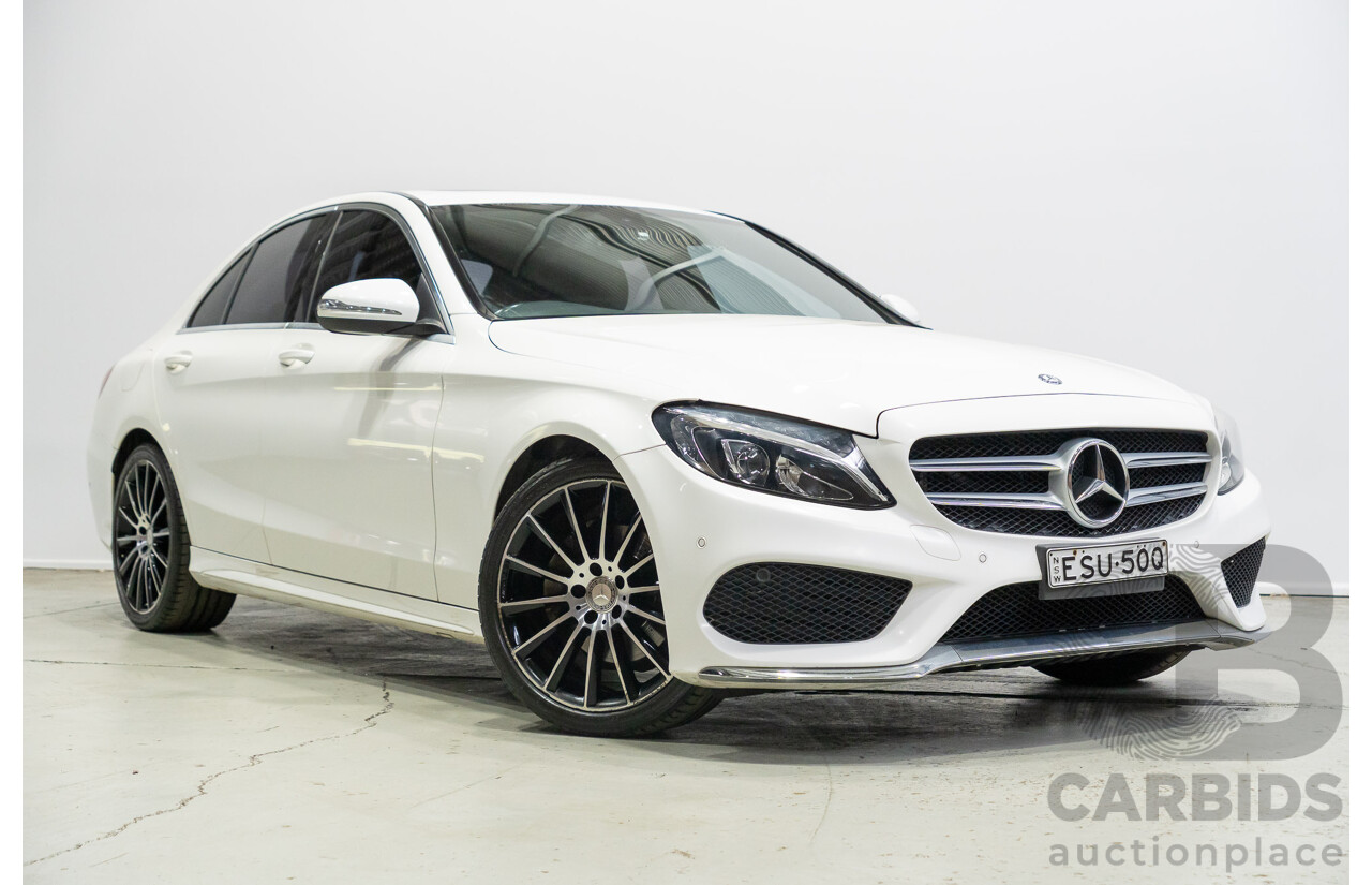 04/2015 Mercedes-Benz C200 (RWD) 205 4d Sedan White Turbo 2.0L